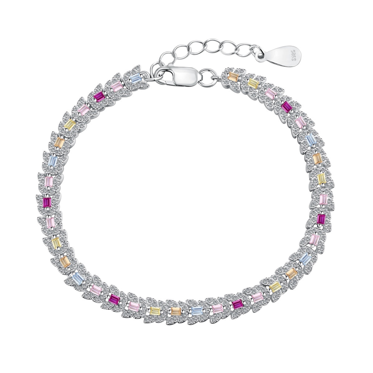 [Love's Uplift]Delicate Colorful Multi Cut Daily Bracelet