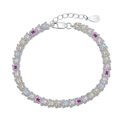 [Love's Uplift]Delicate Colorful Multi Cut Daily Bracelet