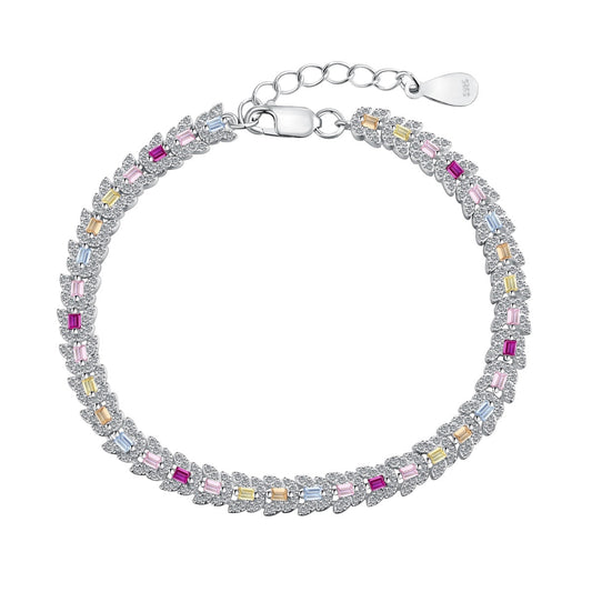 [Love's Uplift]Delicate Colorful Multi Cut Daily Bracelet