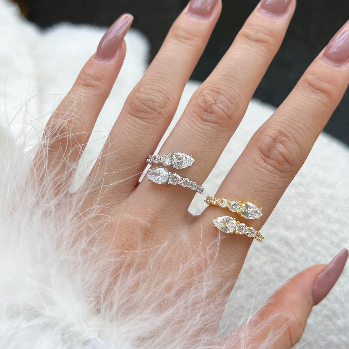 [Love's Uplift]Delicate Lively Snake Shape Daily Ring