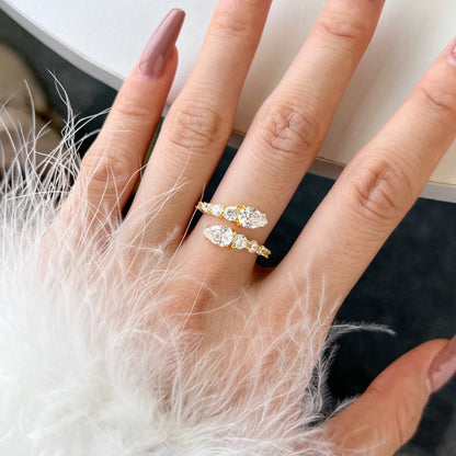 [Love's Uplift]Delicate Lively Snake Shape Daily Ring