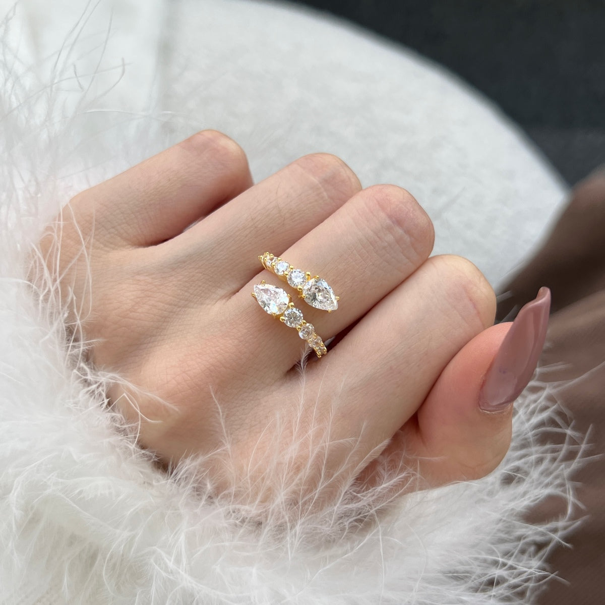 [Love's Uplift]Delicate Lively Snake Shape Daily Ring