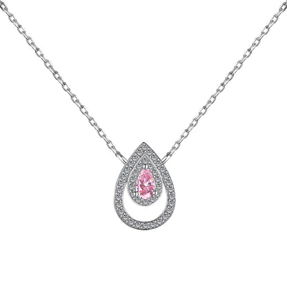 [Love's Uplift]Sparkling Pear Cut Necklace