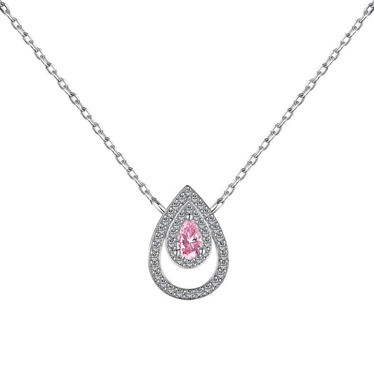 [Love's Uplift]Sparkling Pear Cut Necklace