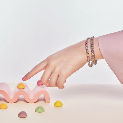 [Love's Uplift]Radiant Colorful Emerald Cut Party Bracelet