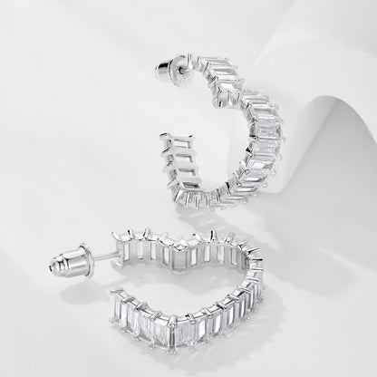 [Love's Uplift]Radiant Heart Cutout Earrings