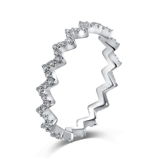 [Love's Uplift]Delicate Enchanting Wave Shape Daily Ring