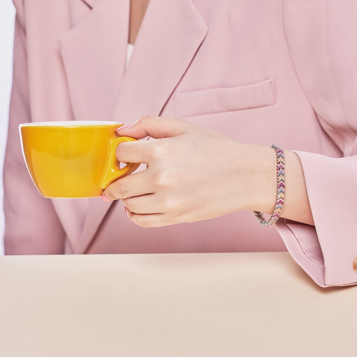 [Love's Uplift]Ornate Sparkling Round Cut Party Bracelet