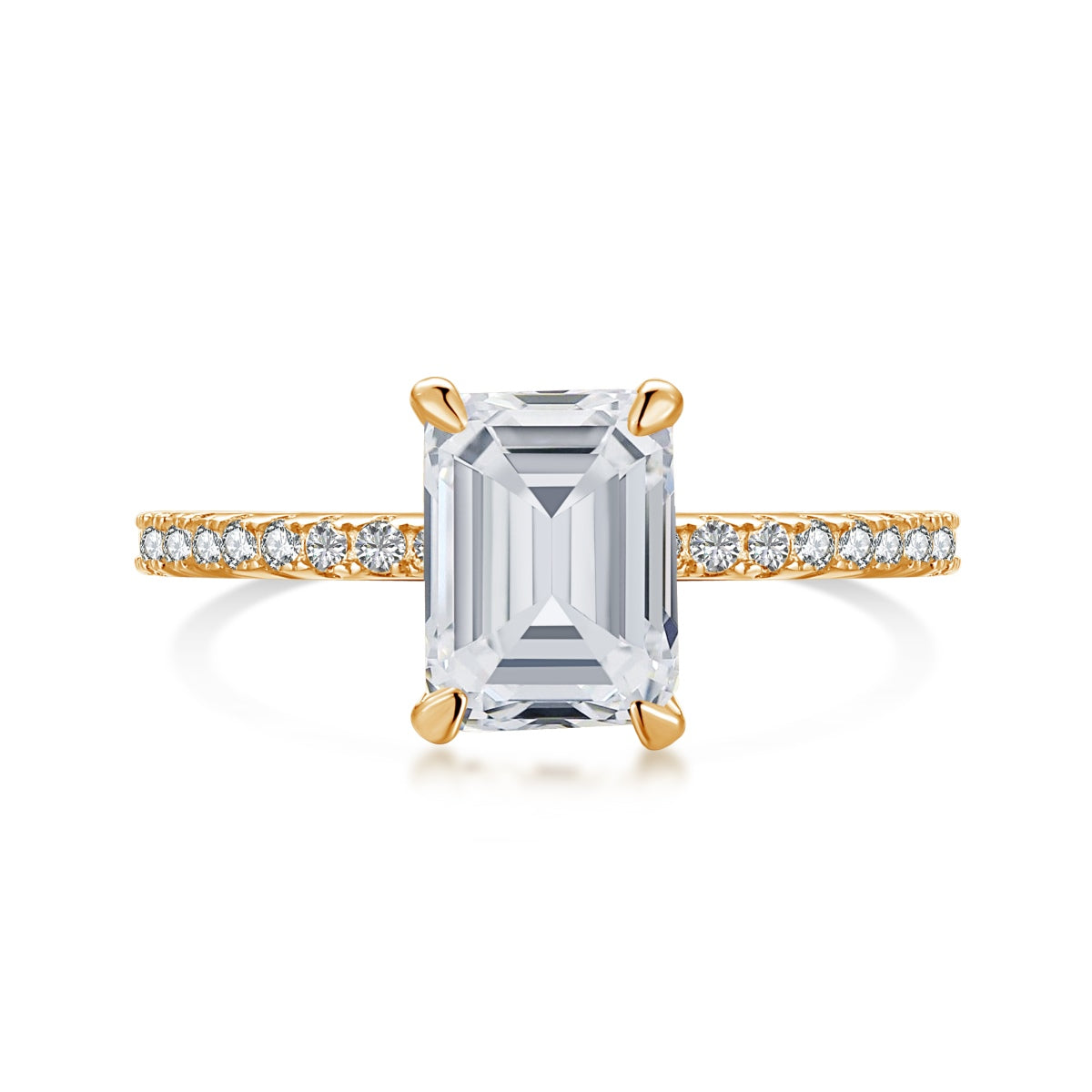 [Love's Uplift]2.0 Carat Scintillating Ornate Radiant Cut Party Ring