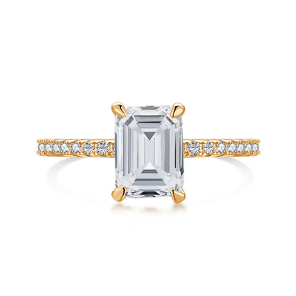 [Love's Uplift]2.0 Carat Scintillating Ornate Radiant Cut Party Ring