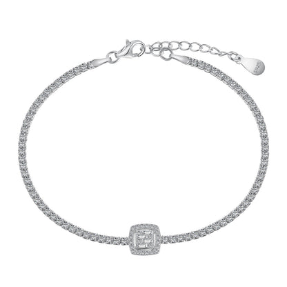 [Love's Uplift]Luxurious Dazzling Square Shape Banquet Bracelet