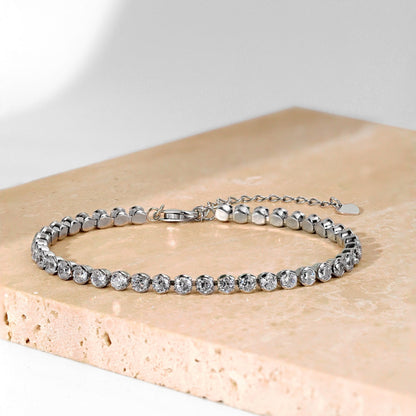 [Love's Uplift]Dazzling Sparkling Round Cut Daily Bracelet