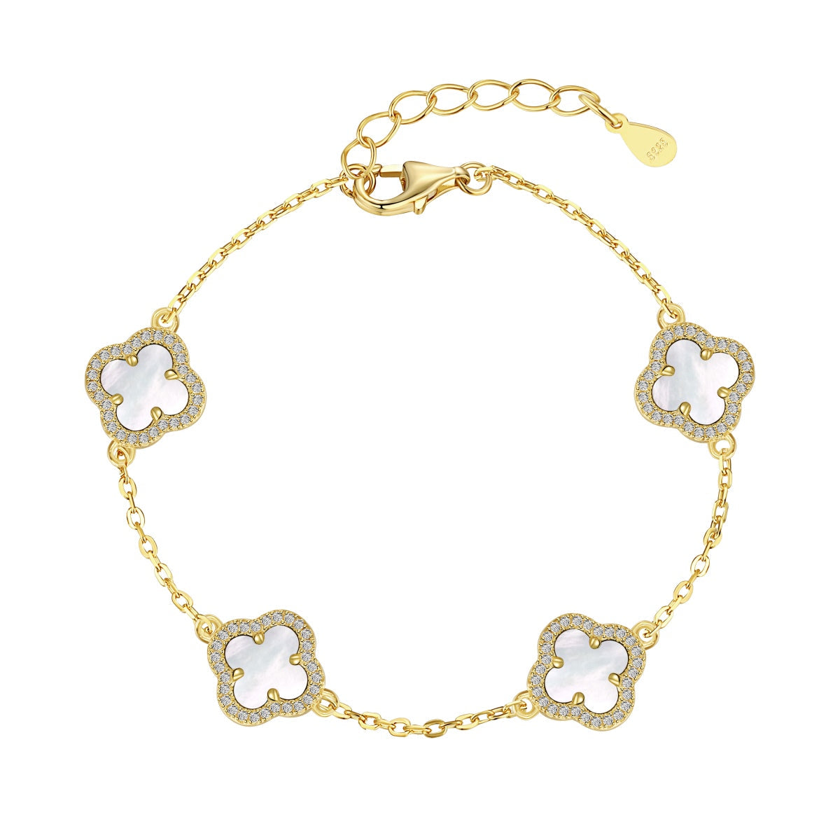 [Love's Uplift]Four-Leaf Clover Exquisite Bracelet