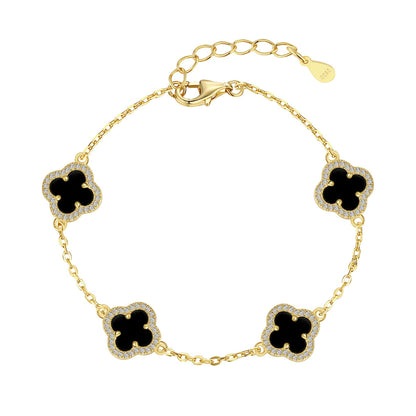 [Love's Uplift]Four-Leaf Clover Exquisite Bracelet