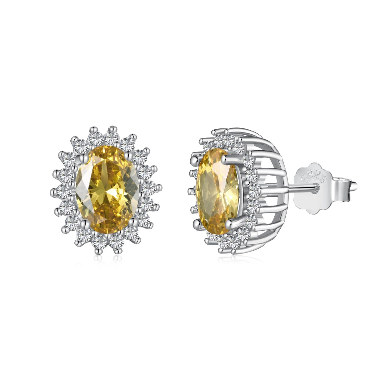 [Love's Uplift]Delicate Radiant Oval Cut Daily Earrings