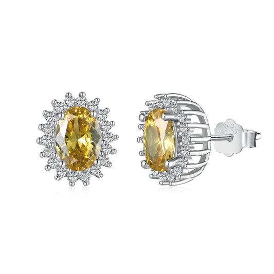 [Love's Uplift]Delicate Radiant Oval Cut Daily Earrings