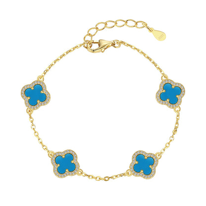 [Love's Uplift]Four-Leaf Clover Exquisite Bracelet
