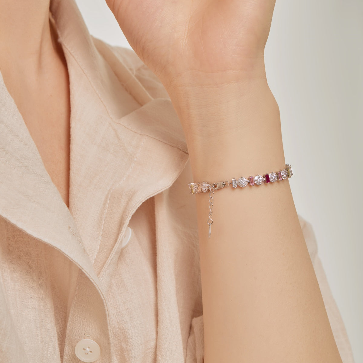 [Love's Uplift]Radiant Colorful Round Shape Daily Bracelet