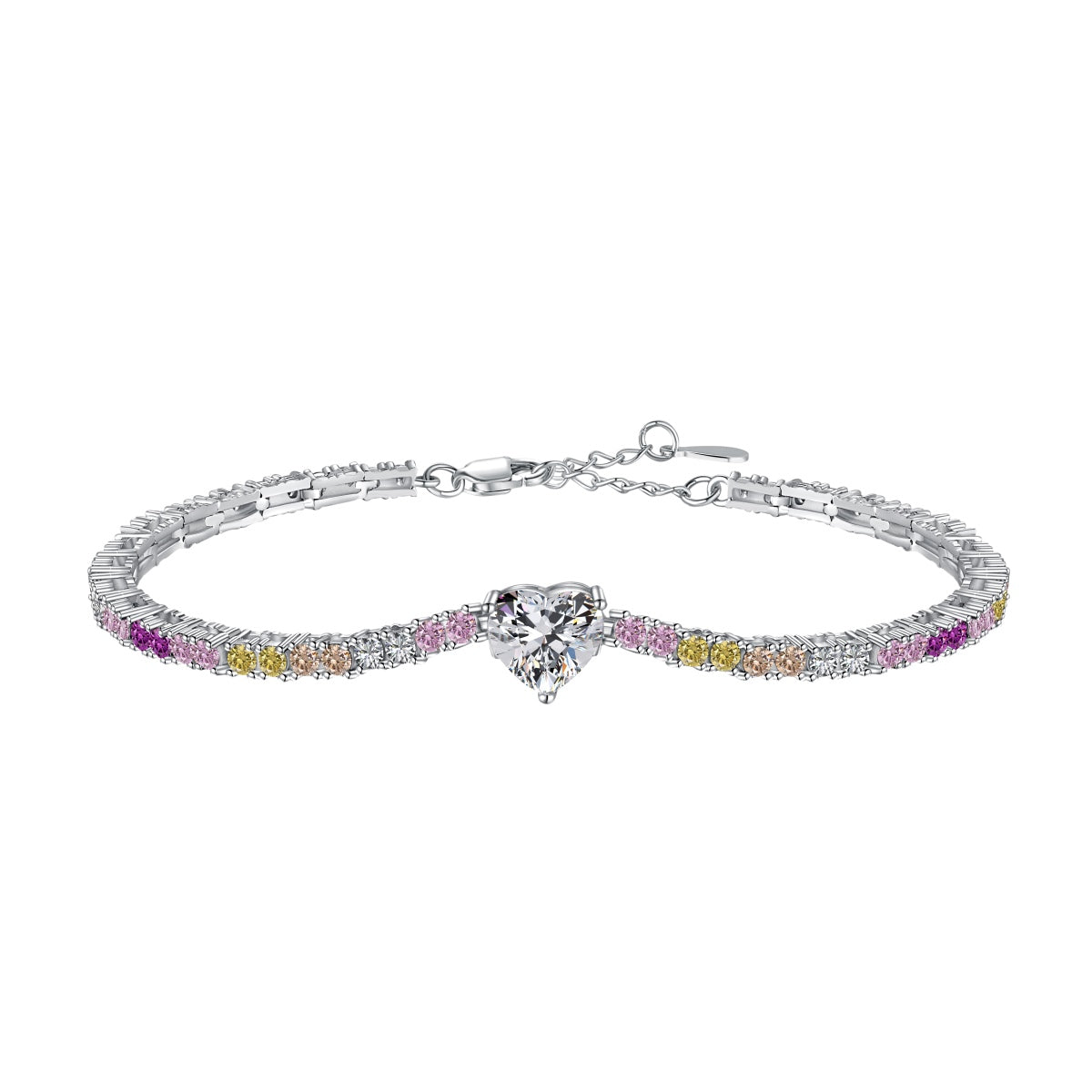 [Love's Uplift]Delicate Romantic Heart Shape Lover Bracelet