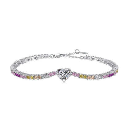 [Love's Uplift]Delicate Romantic Heart Shape Lover Bracelet