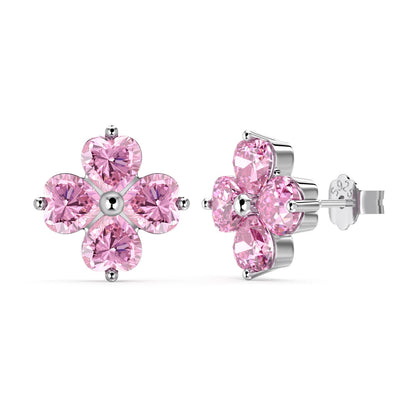 [Love's Uplift]Four-Leaf Clover Ball Earrings
