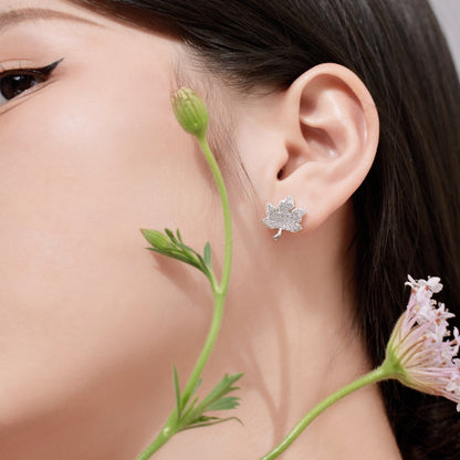 [Love's Uplift]Exquisite Maple Leaf Design Earrings