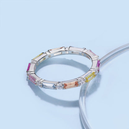 [Love's Uplift]Lively In Shades Elegant Radiant Cut Daily Ring