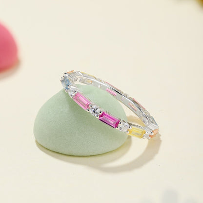 [Love's Uplift]Lively In Shades Elegant Radiant Cut Daily Ring