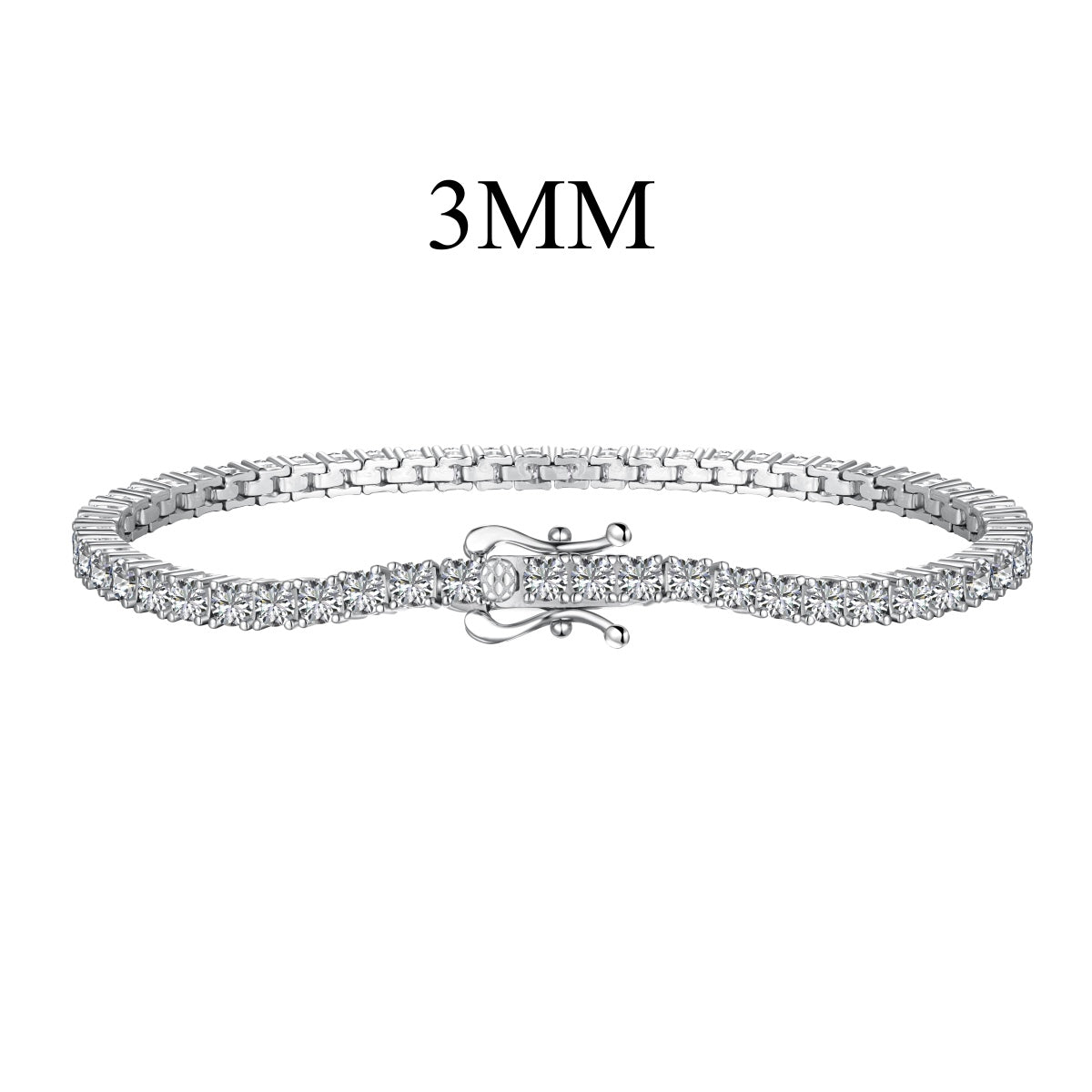 [Love's Uplift]Dainty Charming Round Cut Tennis Bracelet