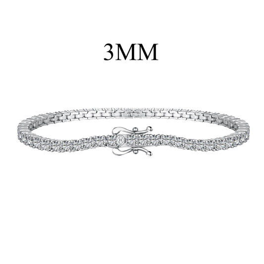 [Love's Uplift]Dainty Charming Round Cut Tennis Bracelet