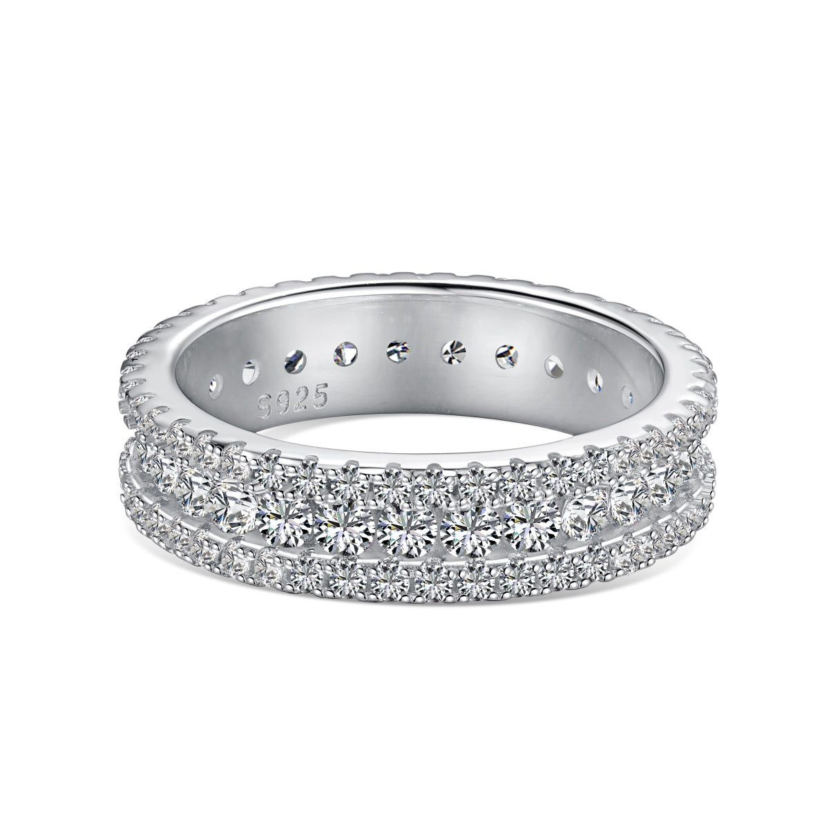 [Love's Uplift]Delicate Colorful Round Cut Daily Ring