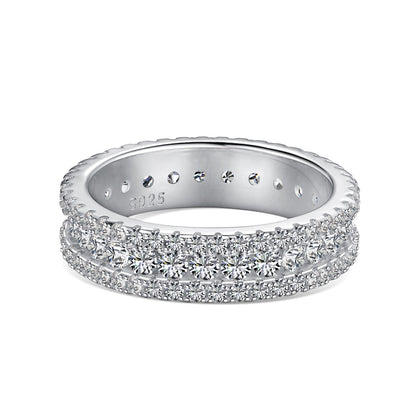 [Love's Uplift]Delicate Colorful Round Cut Daily Ring