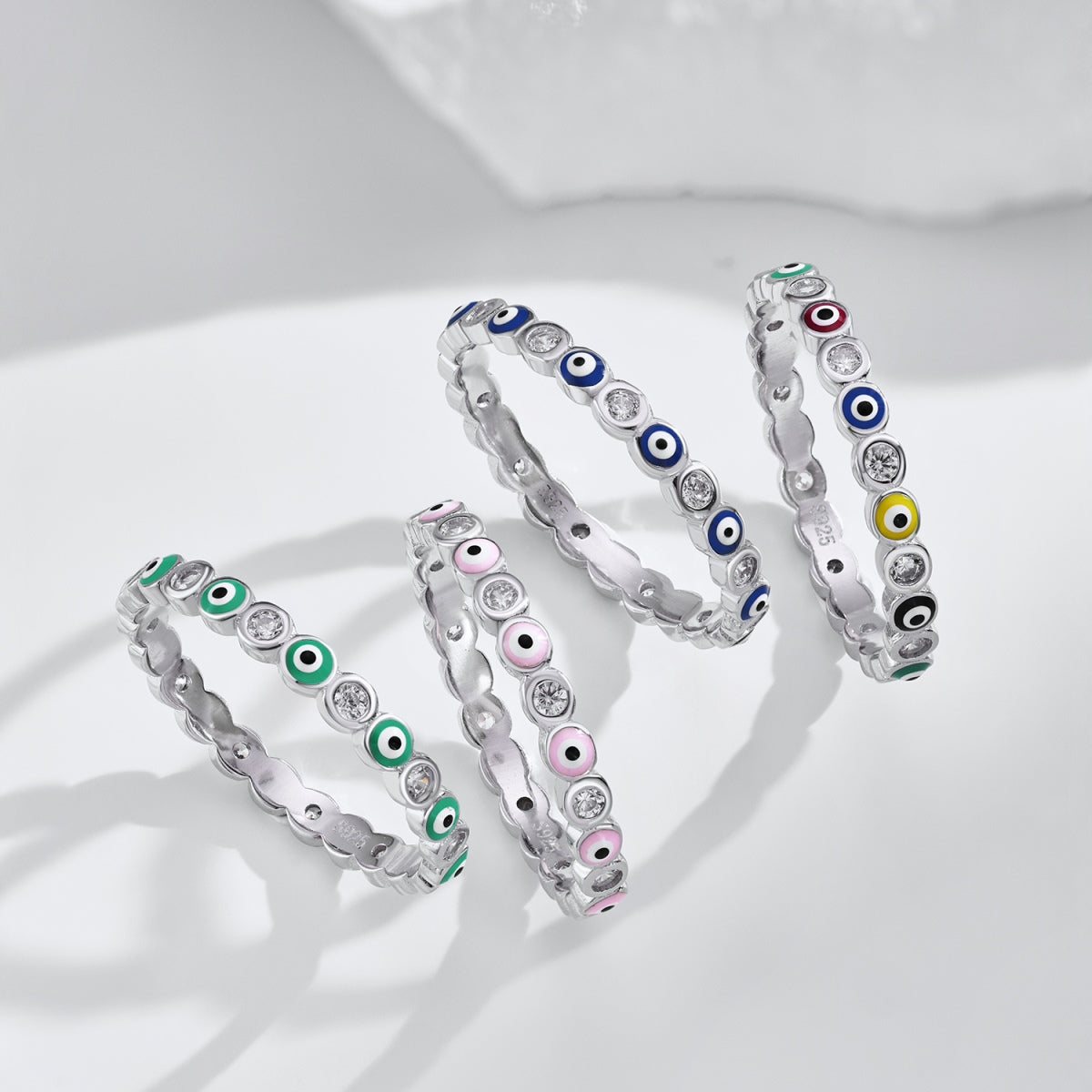 [Love's Uplift]Sparkling Vibrant Round Shape Daily Ring