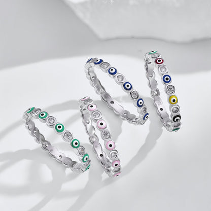 [Love's Uplift]Sparkling Vibrant Round Shape Daily Ring