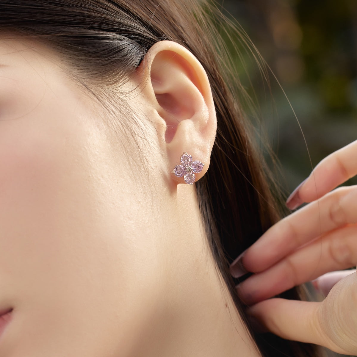 [Love's Uplift]Four-Leaf Clover Eight-Pointed Star Earrings