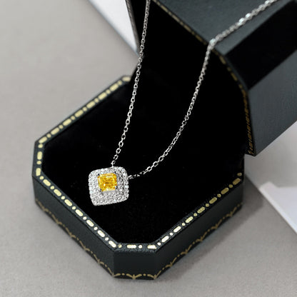 [Love's Uplift]Sparkling Asscher Cut Necklace