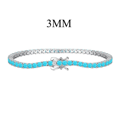 [Love's Uplift]Dainty Charming Round Cut Tennis Bracelet