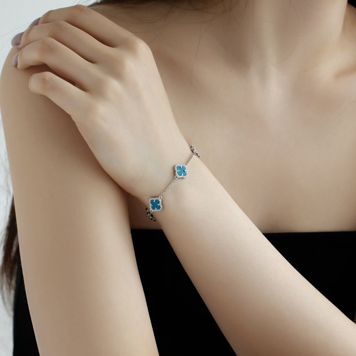 [Love's Uplift]Four-Leaf Clover Exquisite Bracelet