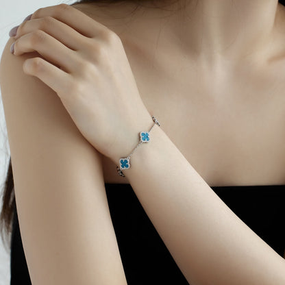 [Love's Uplift]Four-Leaf Clover Exquisite Bracelet