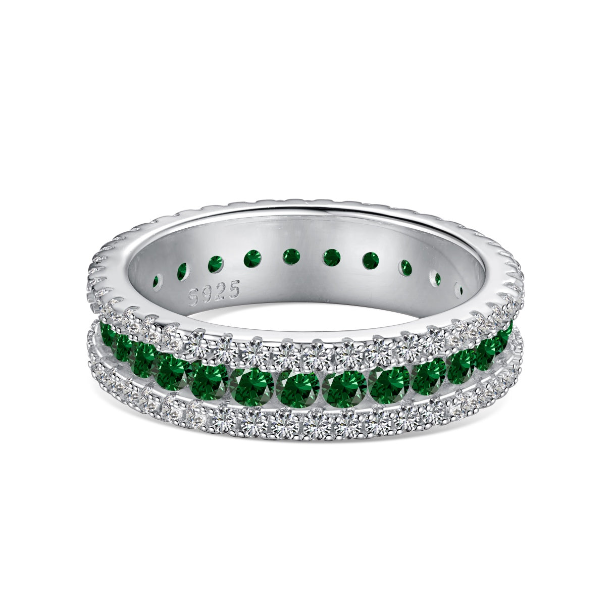 [Love's Uplift]Delicate Colorful Round Cut Daily Ring