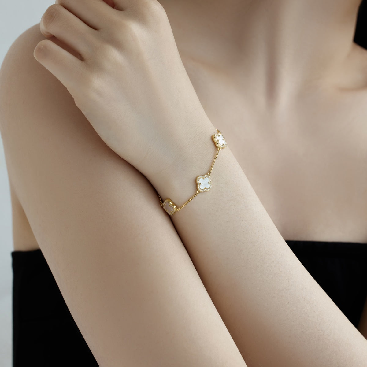 [Love's Uplift]Four-Leaf Clover Exquisite Bracelet