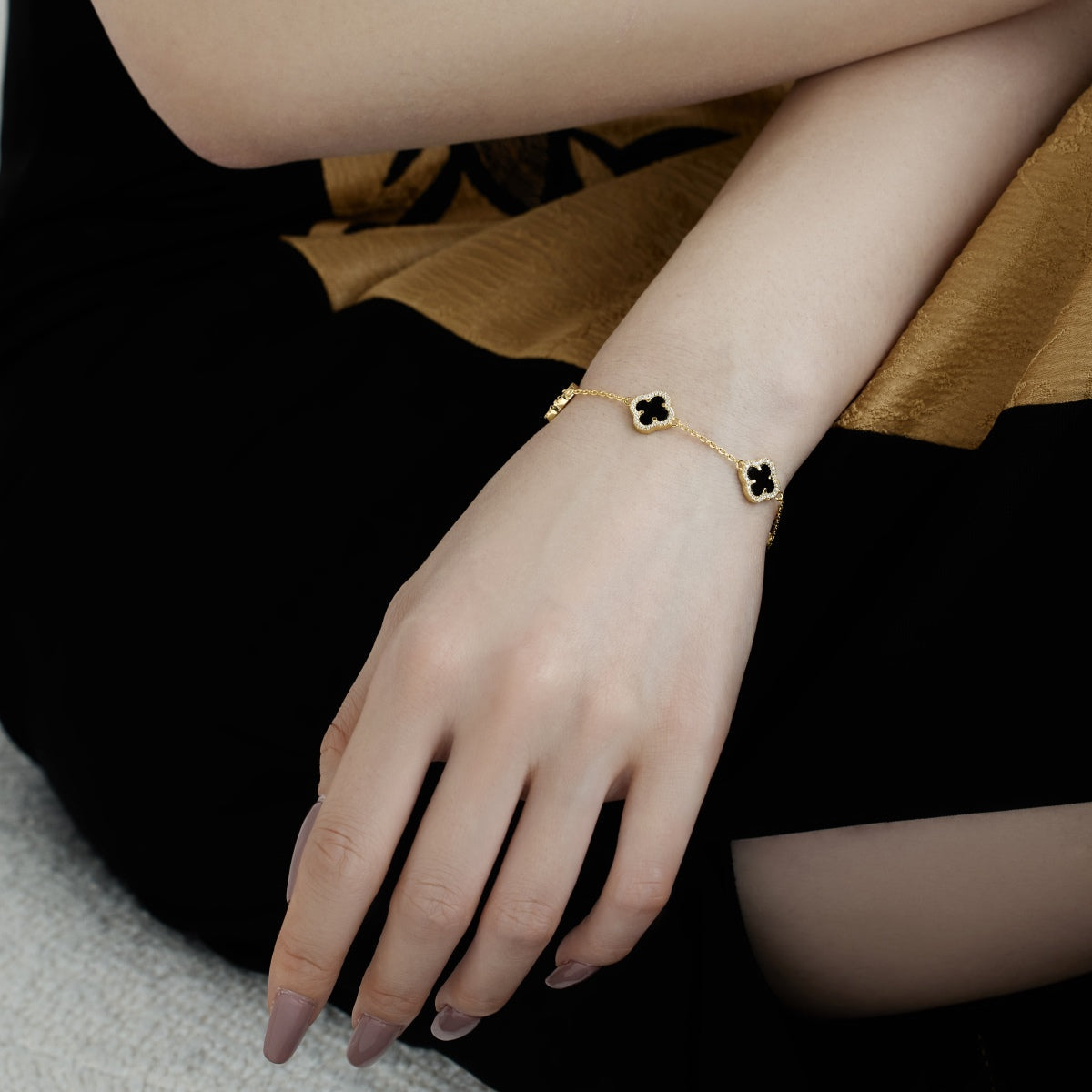 [Love's Uplift]Four-Leaf Clover Exquisite Bracelet