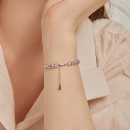 [Love's Uplift]Delicate Colorful Multi Cut Daily Bracelet