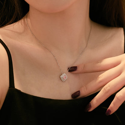 [Love's Uplift]Sparkling Asscher Cut Necklace
