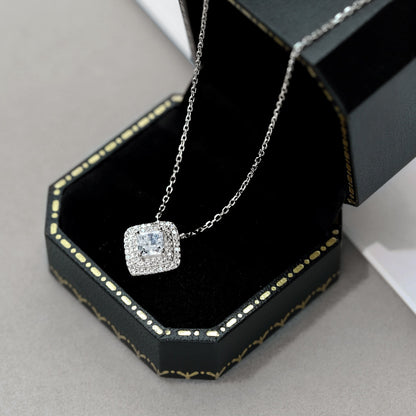 [Love's Uplift]Sparkling Asscher Cut Necklace