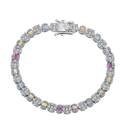 [Love's Uplift]Dazzling Radiant Multi Cut Daily Bracelet