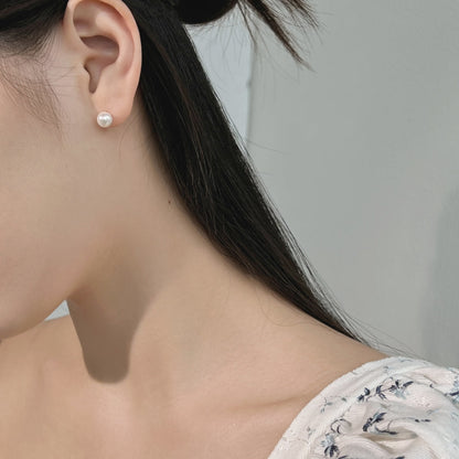 [Love's Uplift]Delicate Pearl Earrings