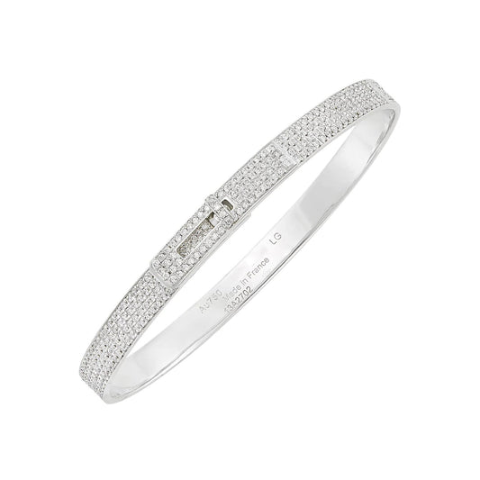 [Love's Uplift]HM KELLY BRACELET IN SILVER AND FULL PAVE DIAMOND