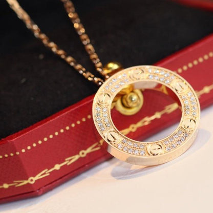 [Love's Uplift]LOVE NECKLACE ADJUSTABLE ROSE GOLD