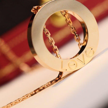 [Love's Uplift]LOVE NECKLACE ADJUSTABLE ROSE GOLD